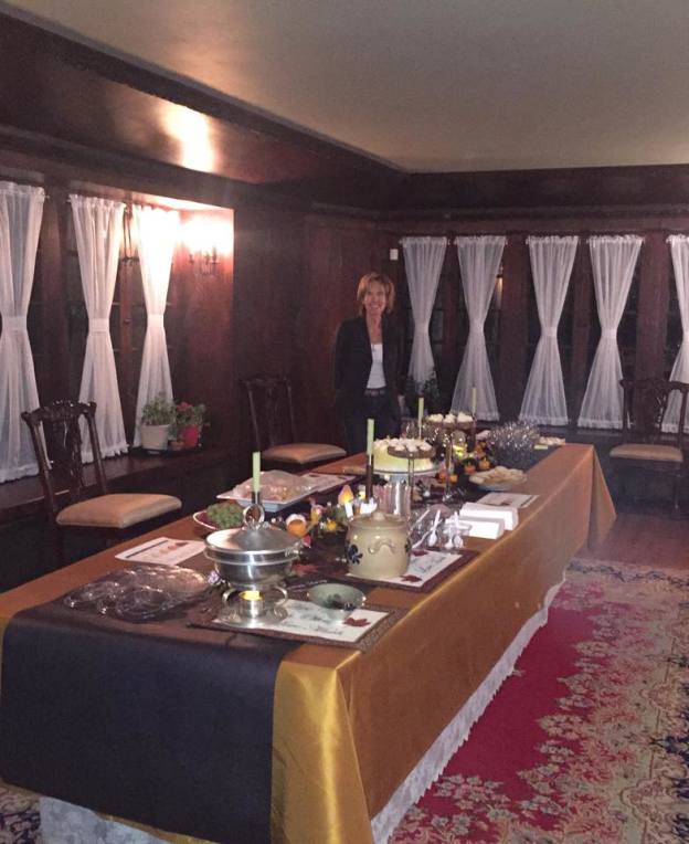 Teresa was our hostess for the annual wine tasting.